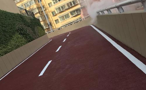 乌尔禾彩色路面